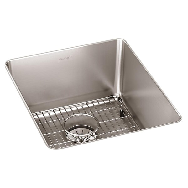 Lustertone Iconix 16Ga Ss 16X18.5X8 Single Undermt Sink Kit W Perfectdrain